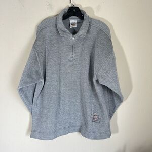 Vintage Hard Rock Cafe Honolulu Sweater Jacket Half Zip Gray Size Large L